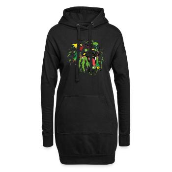 La légende des lions sauvages - Sweat-shirt à capuche long Femme - noir - Devant