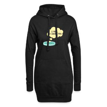 Mikrobiologie Lustiges Bakterienlabor Ich fühle mich so isoliert - Hoodie-Kleid - Schwarz - Vorne