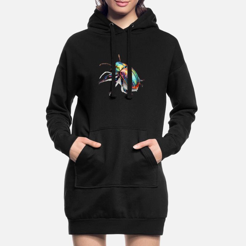 Rainbow Bug Hoodie Dress