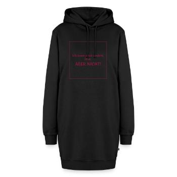 Witzige Sprüche: Ich kann auch anders, … - Hoodie-Kleid - Schwarz - Vorne - AI Model Female 172 light (172cm)