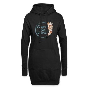 The Rustic Flower Bride Team - Passendes T-Shirt - Hoodie-Kleid - Schwarz - Vorne