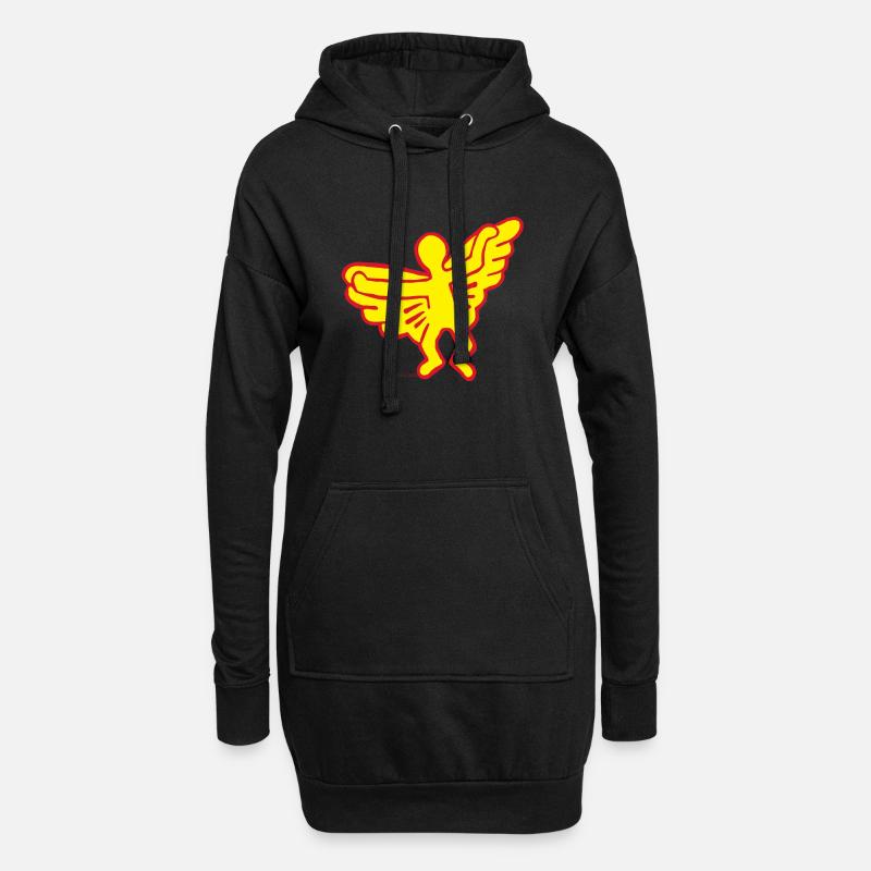 Hommage an K.H. - Hoodie-Kleid - Schwarz