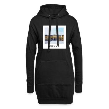 Wien - Hoodie-Kleid - Schwarz - Vorne