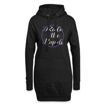 Blagues Adrenaline River Rapids Rafting Communauté - Sweat-shirt à capuche long Femme - noir - Devant