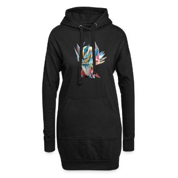 new fashion is with you for the first time - Hoodie-Kleid - Schwarz - Vorne