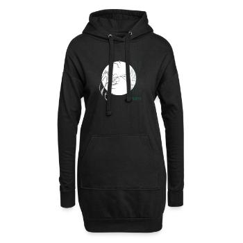 ridm humming-bird - Hoodie-Kleid - Schwarz - Vorne