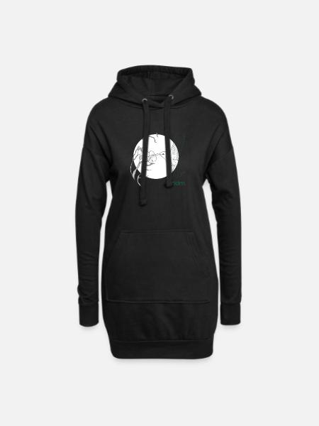 ridm humming-bird - Hoodie-Kleid - Schwarz