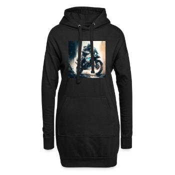 Tour d’Enduro 2 - Sweat-shirt à capuche long Femme - noir - Devant