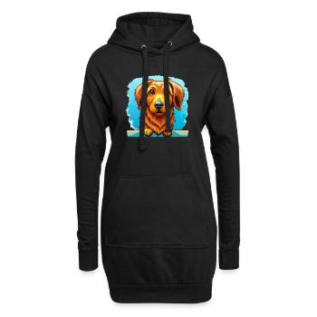 Eifrige Nova Scotia Ente Tolling Retriever Dock Divi - Hoodie-Kleid - Schwarz - Vorne