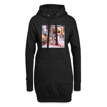 BabyBoomers 3 - Hoodie-Kleid - Schwarz - Vorne