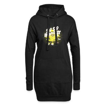 Siroter Amusant Ludique Heureux Célébrer Mignon Joyeux - Sweat-shirt à capuche long Femme - noir - Devant