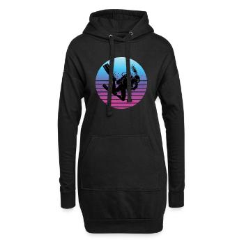 Scuba Tauchen Herren Taucher Scuba Taucher - Hoodie-Kleid - Schwarz - Vorne