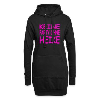 Party - Hoodie-Kleid - Schwarz - Vorne