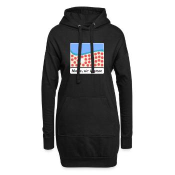 Malle, nous voilà - Sweat-shirt à capuche long Femme - noir - Devant