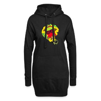 JUCKT EIN WENIG - Hoodie-Kleid - Schwarz - Vorne