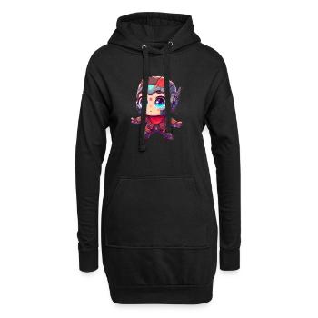 SpaceRanger - Sweat-shirt à capuche long Femme - noir - Devant