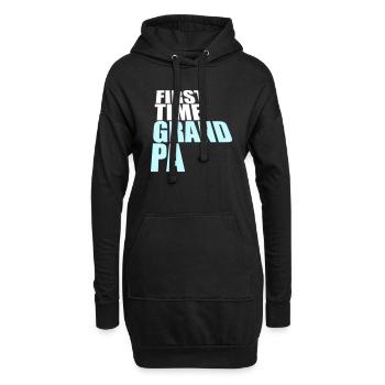 Première fois grand-père Meilleur grand-père Grand-père Amour Grand-père - Sweat-shirt à capuche long Femme - noir - Devant