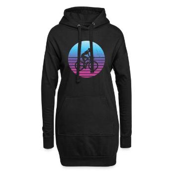 Fahrrad Radfahrer Fahrradfahren Herren - Hoodie-Kleid - Schwarz - Vorne