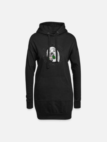 Pummelpony Nimmersatt Schimmel - Hoodie-Kleid - Schwarz