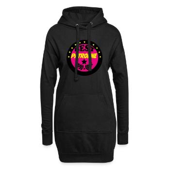 BEST PATRONNE - Sweat-shirt à capuche long Femme - noir - Devant