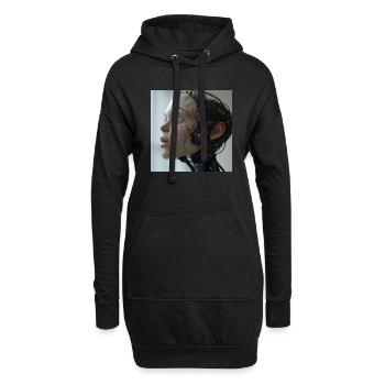 IA - Sweat-shirt à capuche long Femme - noir - Devant