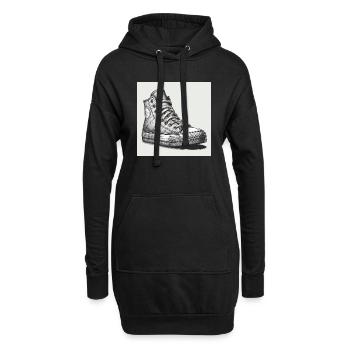 Sneaker in Schwarz-weiss - Hoodie-Kleid - Schwarz - Vorne