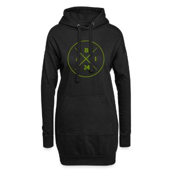 abi 24 - Hoodie-Kleid - Schwarz - Vorne