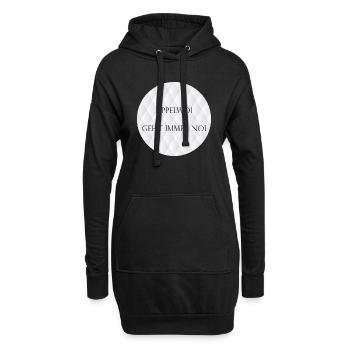 Äppelwoi geht immer Noi - Hessisch Spruch - Sweat-shirt à capuche long Femme - noir - Devant