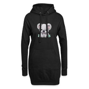 BÉBÉ KOALA 5 - Sweat-shirt à capuche long Femme - noir - Devant