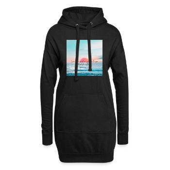 Summer vibes - Hoodie-Kleid - Schwarz - Vorne