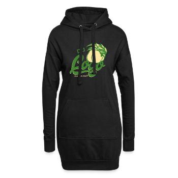 Lustig und abstrakt - Bad logo, go weird - Hoodie-Kleid - Schwarz - Vorne