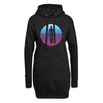 Radfahrer Fahrradfahren Mtb Fahrrad Velo - Hoodie-Kleid - Schwarz - Vorne