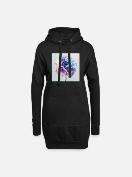 Lila Macro 7 - Hoodie-Kleid - Schwarz