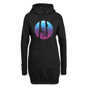 Kitesurf Kite Kite Kitesurfer Homme - Sweat-shirt à capuche long Femme - noir - Devant