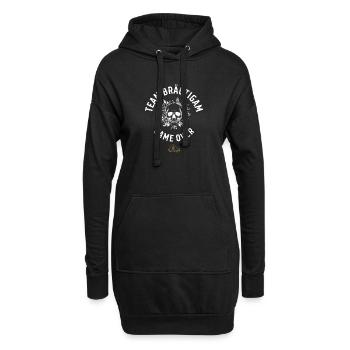 Team Groom Bachelor Party Shirt - Hoodie Dress - black - Front