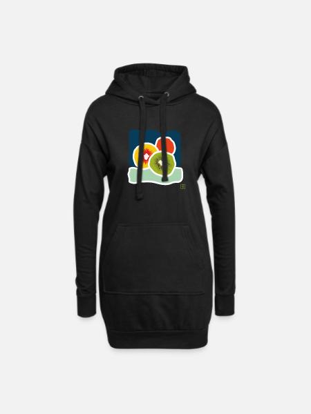 kiwi - Hoodie Dress - black