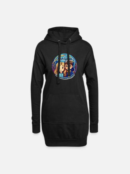 ADNP Teenager - Hoodie-Kleid - Schwarz