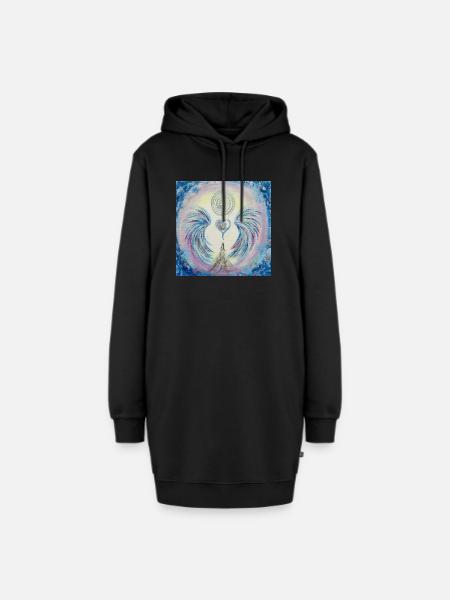 Herzengel Feldbereinigung - Hoodie-Kleid - Schwarz