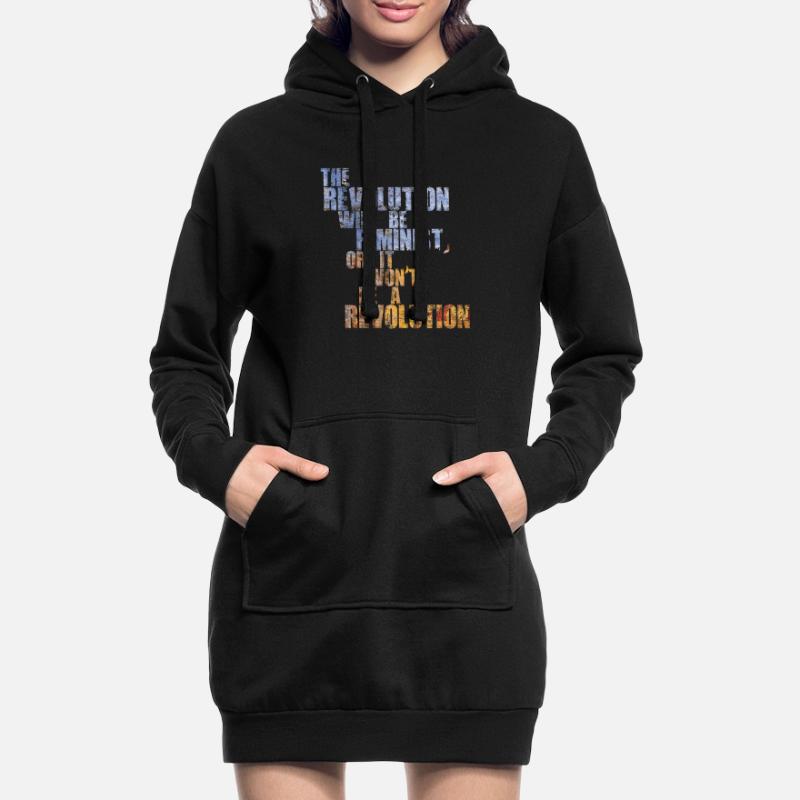 Die Revolution wird feministisch sein, oder wird sie es nicht sein Hoodie-Kleid