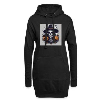 Pumpkin King : Votre t-shirt pour la saison effrayante - Sweat-shirt à capuche long Femme - noir - Devant