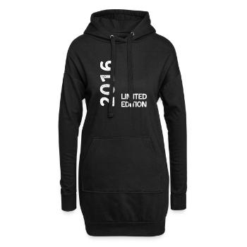Limitierte Auflage 2016 - Hoodie-Kleid - Schwarz - Vorne