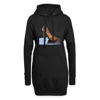 HighHeels aus metall - Hoodie-Kleid - Schwarz - Vorne