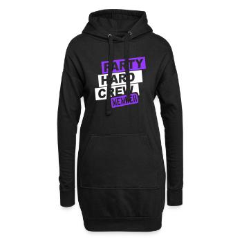 Fête Dur Membre de l’équipe Club Amis Célébrer - Sweat-shirt à capuche long Femme - noir - Devant