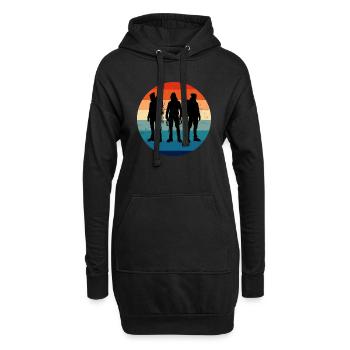Bouldering Climber Boulder Climber Men - Hoodie Dress - black - Front
