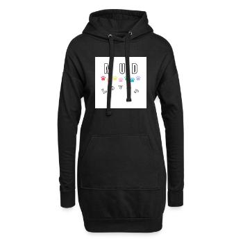 Schmutzige Hunde - Hoodie-Kleid - Schwarz - Vorne