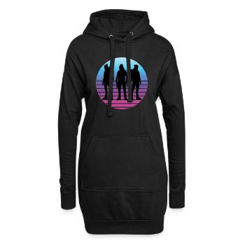 Escalade Bloc Grimpeur Bloc Bloc - Sweat-shirt à capuche long Femme - noir - Devant