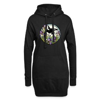 Orque - Sweat-shirt à capuche long Femme - noir - Devant