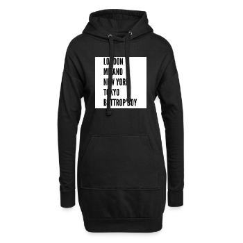 Londres, Milan, New YorkTokyo Bottrop Boy - Sweat-shirt à capuche long Femme - noir - Devant