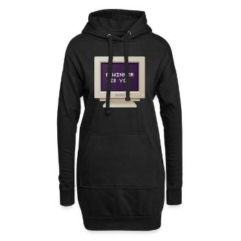CRT Design - Ein Gewinner sind Sie - Hoodie-Kleid - Schwarz - Vorne