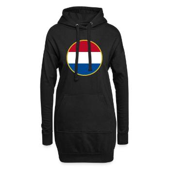 J’aime les Pays-Bas, T-shirt design de style élégance - Sweat-shirt à capuche long Femme - noir - Devant